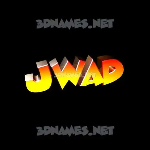 jwad in Black Background style - 3D name wallpaper jwad in Black Background style - 3D name wallpaper