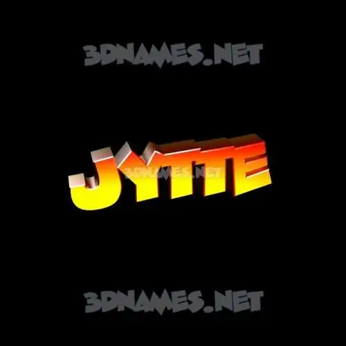 jytte in Black Background style - 3D name wallpaper