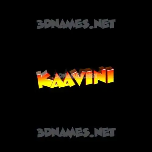 kaavini in Black Background style - 3D name wallpaper