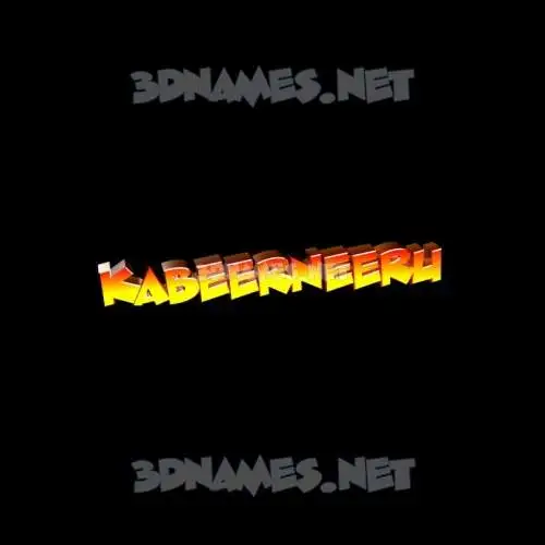 kabeerneeru in Black Background style - 3D name wallpaper kabeerneeru in Black Background style - 3D name wallpaper