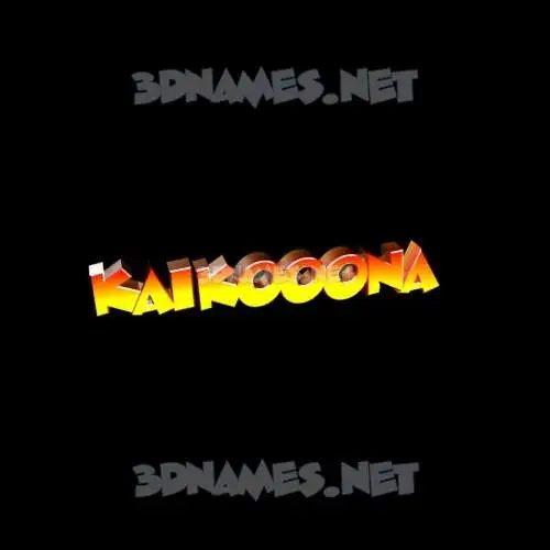 kaikooona in Black Background style - 3D name wallpaper kaikooona in Black Background style - 3D name wallpaper