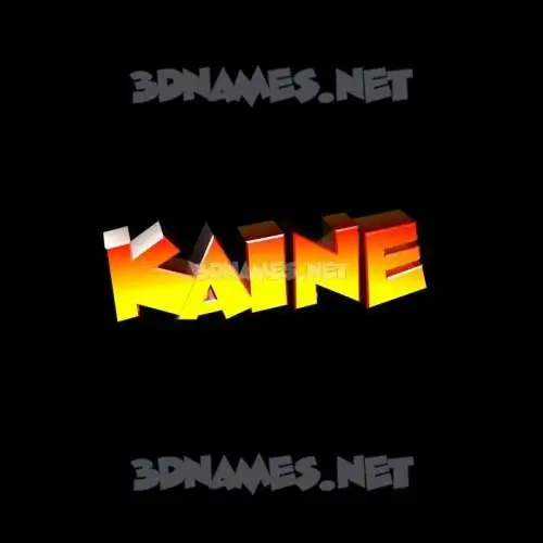 kaine in Black Background style - 3D name wallpaper kaine in Black Background style - 3D name wallpaper