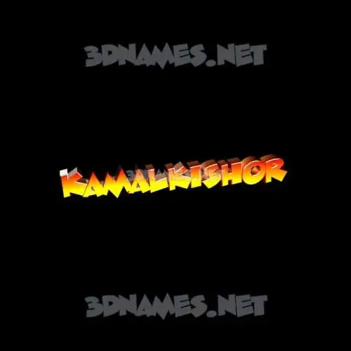 kamalkishor in Black Background style - 3D name wallpaper