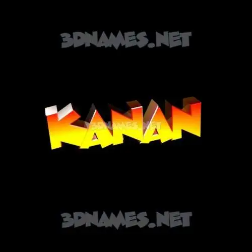 kanan in Black Background style - 3D name wallpaper kanan in Black Background style - 3D name wallpaper
