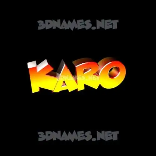 karo in Black Background style - 3D name wallpaper karo in Black Background style - 3D name wallpaper