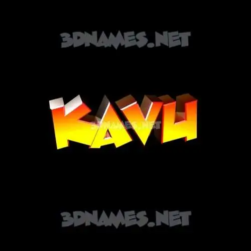 kavu in Black Background style - 3D name wallpaper kavu in Black Background style - 3D name wallpaper