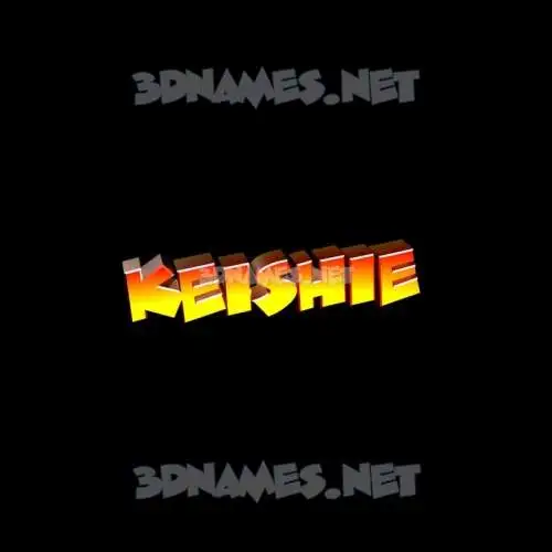 keishie in Black Background style - 3D name wallpaper