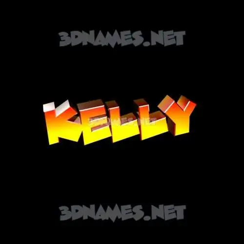 kelly in Black Background style - 3D name wallpaper
