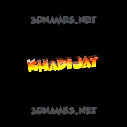 khadijat in Black Background style - 3D name wallpaper khadijat in Black Background style - 3D name wallpaper