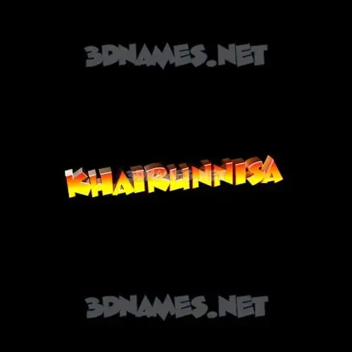 khairunnisa in Black Background style - 3D name wallpaper khairunnisa in Black Background style - 3D name wallpaper