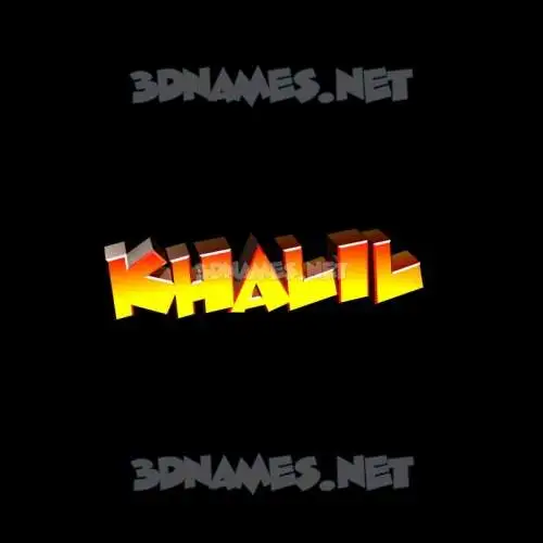 khalil in Black Background style - 3D name wallpaper khalil in Black Background style - 3D name wallpaper
