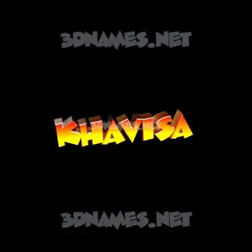 khavisa in Black Background style - 3D name wallpaper khavisa in Black Background style - 3D name wallpaper