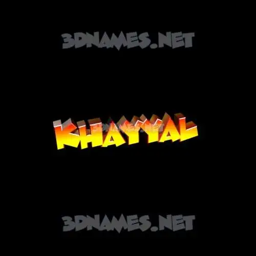khayyal in Black Background style - 3D name wallpaper khayyal in Black Background style - 3D name wallpaper