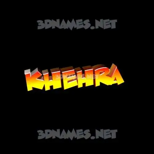 khehra in Black Background style - 3D name wallpaper