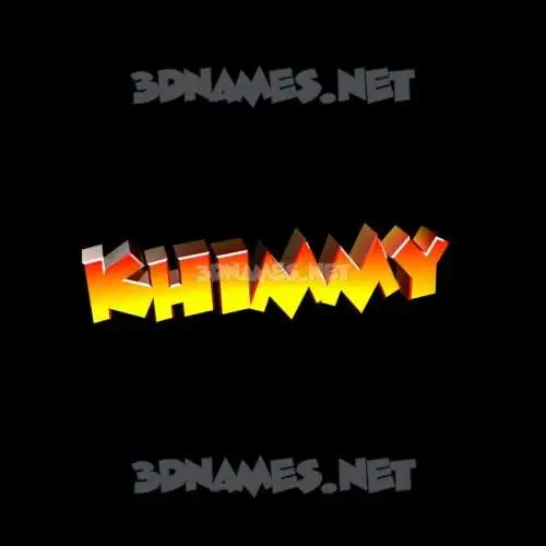 khimmy in Black Background style - 3D name wallpaper