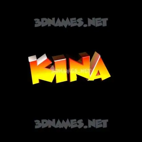 kina in Black Background style - 3D name wallpaper kina in Black Background style - 3D name wallpaper