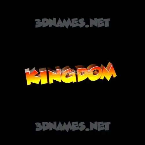kingdom in Black Background style - 3D name wallpaper kingdom in Black Background style - 3D name wallpaper