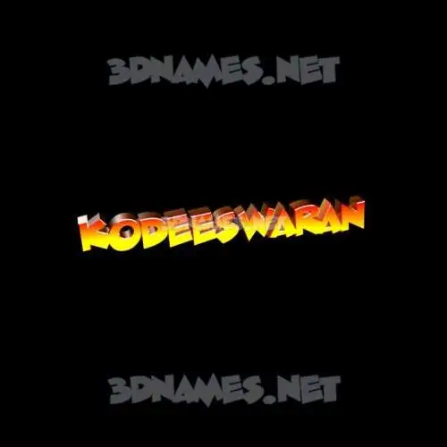 kodeeswaran in Black Background style - 3D name wallpaper kodeeswaran in Black Background style - 3D name wallpaper