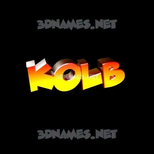 kolb in Black Background style - 3D name wallpaper kolb in Black Background style - 3D name wallpaper