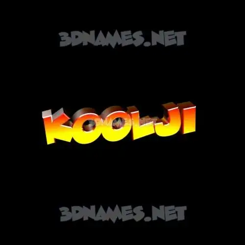 koolji in Black Background style - 3D name wallpaper koolji in Black Background style - 3D name wallpaper