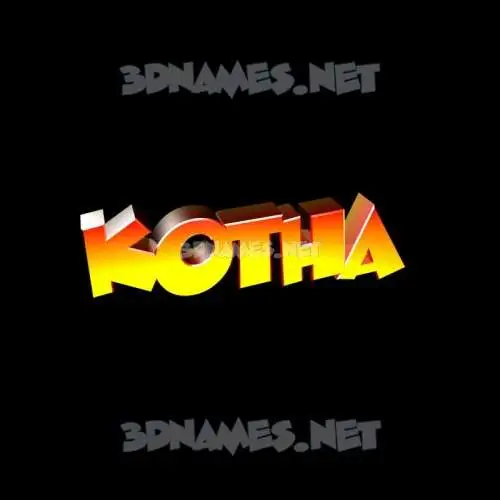 kotha in Black Background style - 3D name wallpaper kotha in Black Background style - 3D name wallpaper