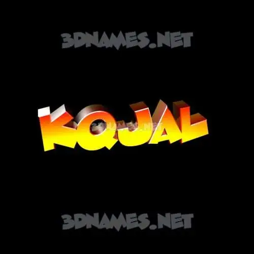 kqjal in Black Background style - 3D name wallpaper kqjal in Black Background style - 3D name wallpaper