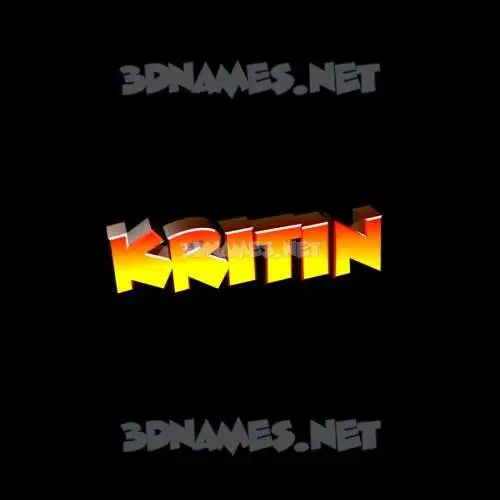 kritin in Black Background style - 3D name wallpaper kritin in Black Background style - 3D name wallpaper