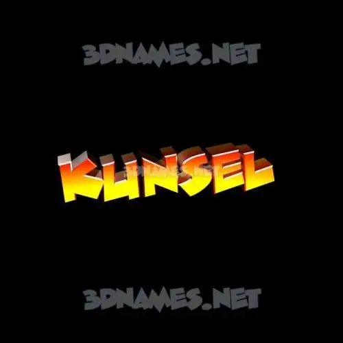 kunsel in Black Background style - 3D name wallpaper kunsel in Black Background style - 3D name wallpaper