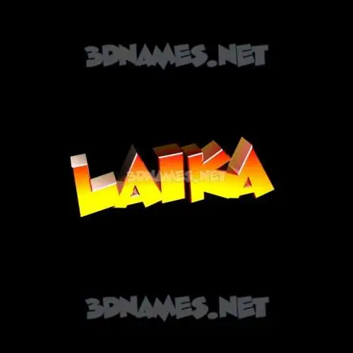 laika in Black Background style - 3D name wallpaper laika in Black Background style - 3D name wallpaper