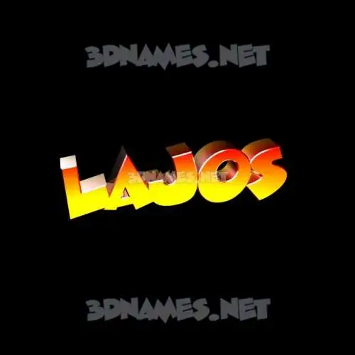 lajos in Black Background style - 3D name wallpaper
