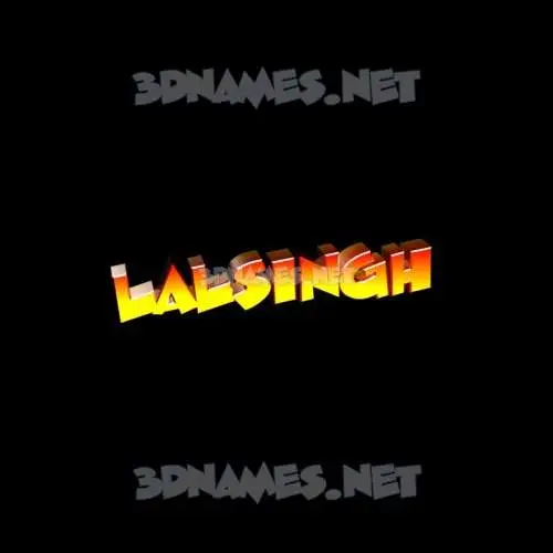 lalsingh in Black Background style - 3D name wallpaper