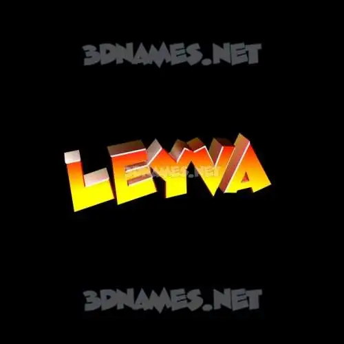 leyva in Black Background style - 3D name wallpaper