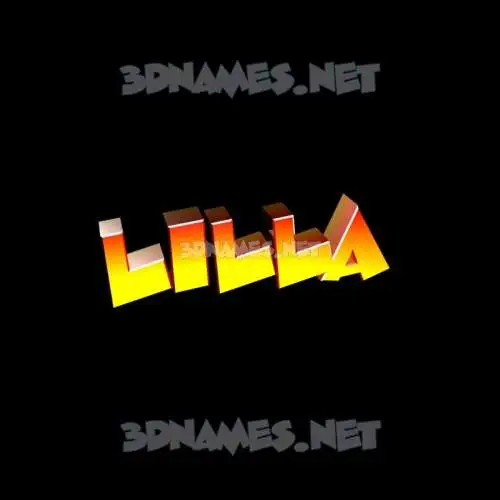 lilla in Black Background style - 3D name wallpaper lilla in Black Background style - 3D name wallpaper