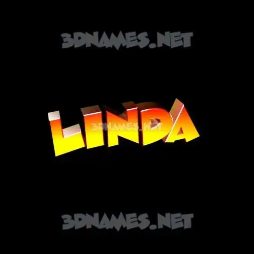 linda in Black Background style - 3D name wallpaper linda in Black Background style - 3D name wallpaper