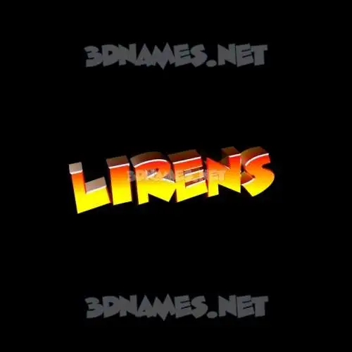 lirens in Black Background style - 3D name wallpaper lirens in Black Background style - 3D name wallpaper