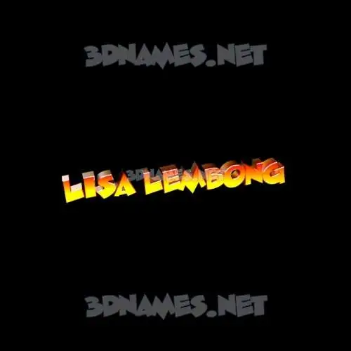 lisa lembong in Black Background style - 3D name wallpaper lisa lembong in Black Background style - 3D name wallpaper
