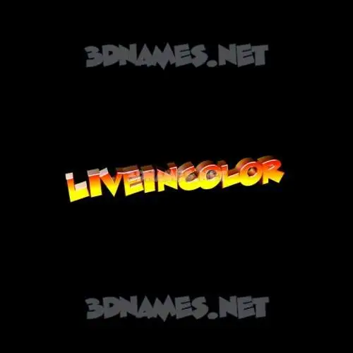 liveincolor in Black Background style - 3D name wallpaper liveincolor in Black Background style - 3D name wallpaper