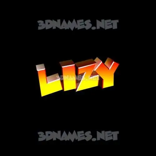 lizy in Black Background style - 3D name wallpaper lizy in Black Background style - 3D name wallpaper