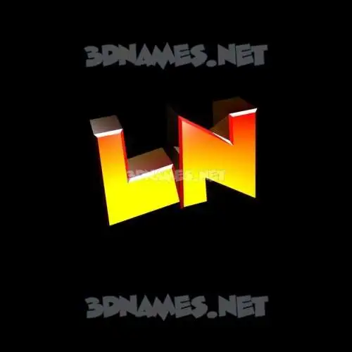 ln in Black Background style - 3D name wallpaper ln in Black Background style - 3D name wallpaper