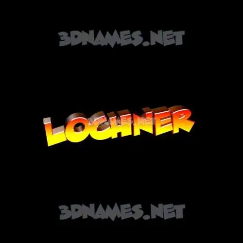 lochner in Black Background style - 3D name wallpaper