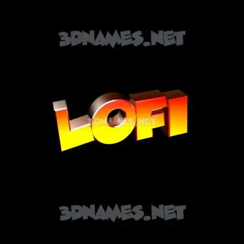 lofi in Black Background style - 3D name wallpaper lofi in Black Background style - 3D name wallpaper