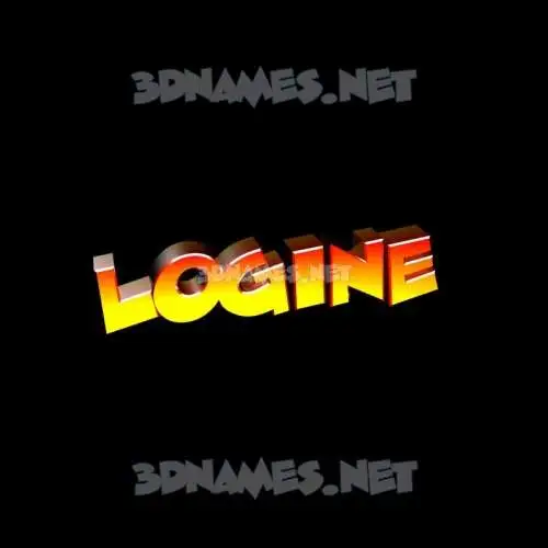 logine in Black Background style - 3D name wallpaper