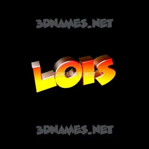 lois in Black Background style - 3D name wallpaper
