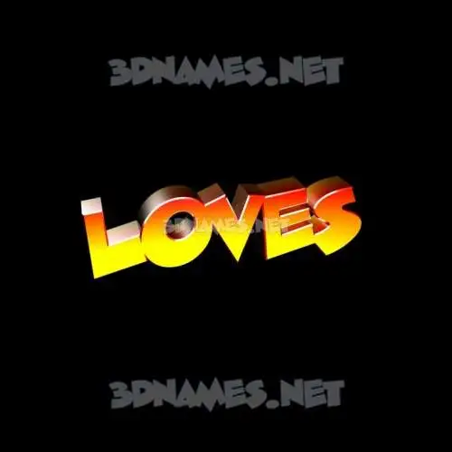 loves in Black Background style - 3D name wallpaper loves in Black Background style - 3D name wallpaper