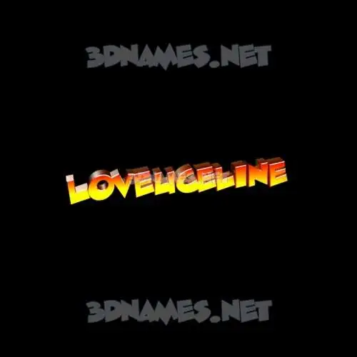 loveuceline in Black Background style - 3D name wallpaper