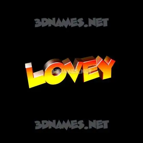 lovey in Black Background style - 3D name wallpaper lovey in Black Background style - 3D name wallpaper