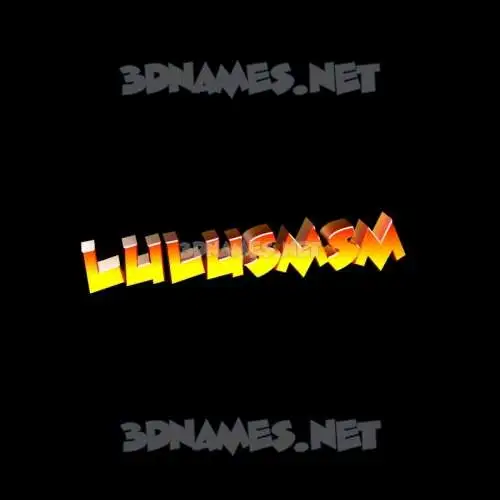 lulusmsm in Black Background style - 3D name wallpaper lulusmsm in Black Background style - 3D name wallpaper