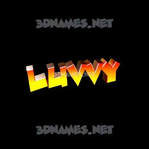 luvvy in Black Background style - 3D name wallpaper luvvy in Black Background style - 3D name wallpaper