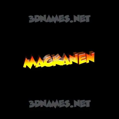 mackanen in Black Background style - 3D name wallpaper mackanen in Black Background style - 3D name wallpaper