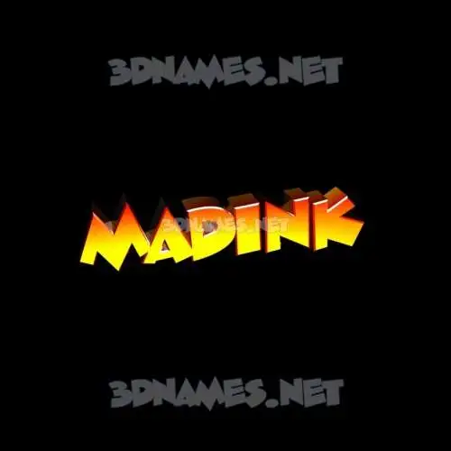 madink in Black Background style - 3D name wallpaper madink in Black Background style - 3D name wallpaper
